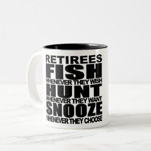 retiree's rights Two-Tone coffee mug