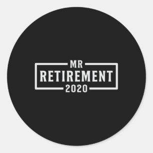 Retirement 2020 Retire Retired Grandpa Funny Gift Classic Round Sticker