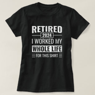 Retirement 2024 Funny Gifts Officially Retired T-Shirt