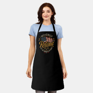 Retirement 2026 Not My Problem Anymore US Flag Apron