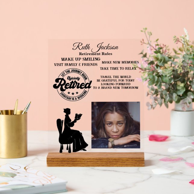 Retirement Acrylic Sign (Wedding)