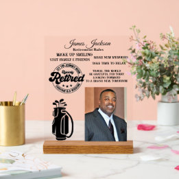 Retirement Acrylic Sign