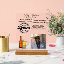 Retirement Acrylic Sign