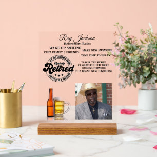 Retirement Acrylic Sign