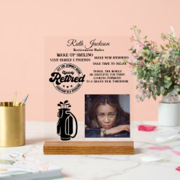 Retirement Acrylic Sign