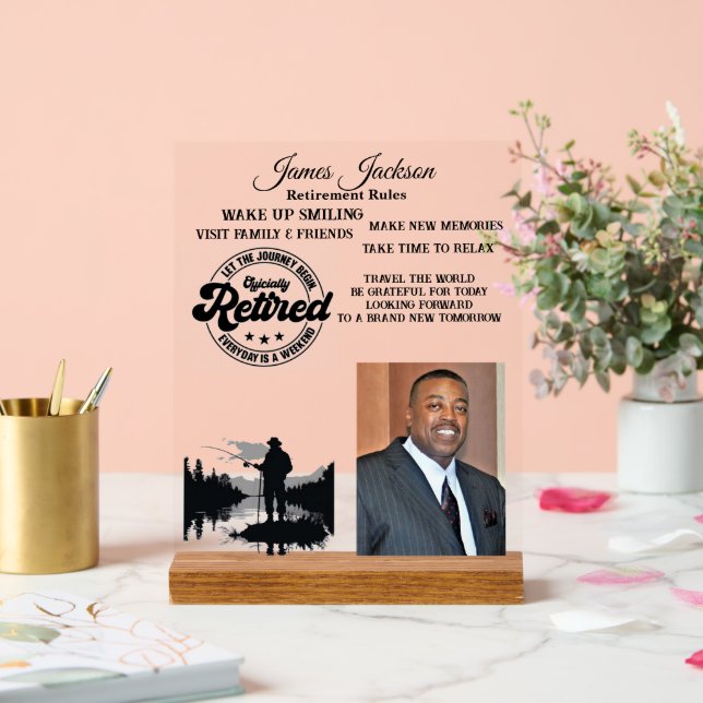 Retirement Acrylic Sign (Wedding)