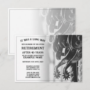 Retirement announcement with old spurs