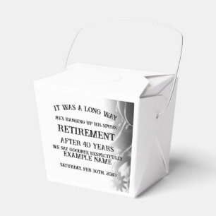 Retirement announcement with old spurs favour box