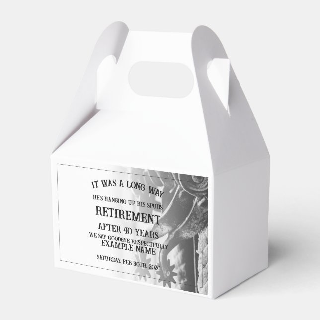 Retirement announcement with old spurs favour box (Front Side)