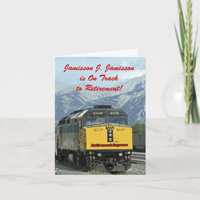 Retirement Announcement, Yellow Train Announcement (Front)