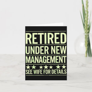 Retirement Art For Men Dad Husband Retired Retirem Card