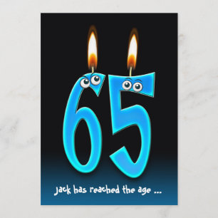 Retirement at 65 Party with eyeballs Invitation