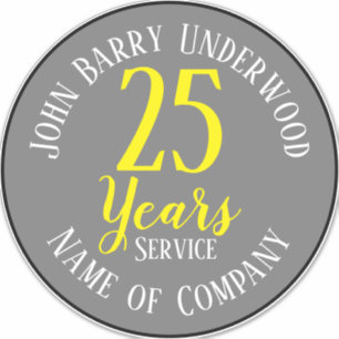 Retirement Award with Name & Company