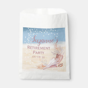 Retirement Beach Coastal Party  Favour Bags