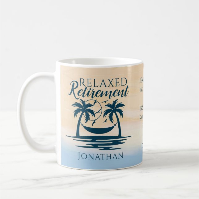 Retirement Beach Hammock Coffee Mug (Left)