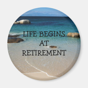 RETIREMENT: Beach Shore retirement magnet