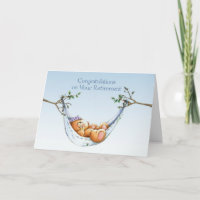 Retirement Bear Hammock Greeting Card