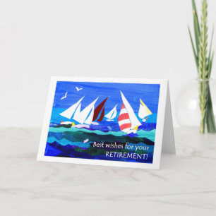 Retirement Best Wishes Card - Sailing