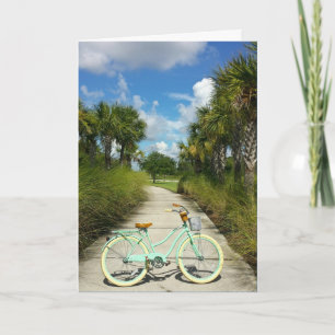 Retirement - Bicycle & Palm Trees Solivita Florida Card