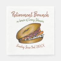 Retirement Breakfast Brunch Bagel Lox Capers Onion