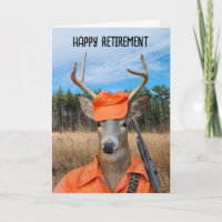 Retirement Buck Hunter With Rifle
