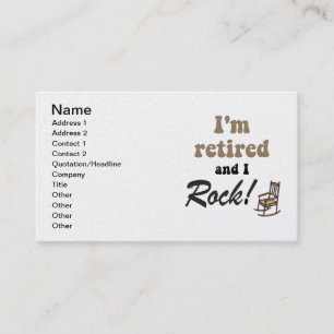 retirement calling card