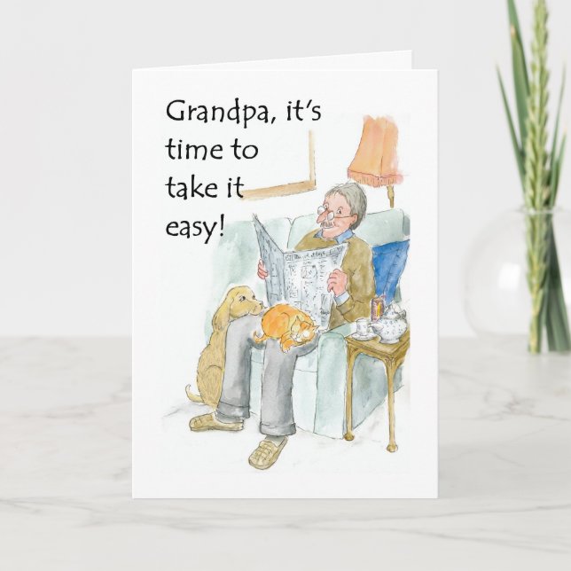Retirement Card for a Grandfather (Front)