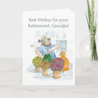 Retirement Card for a Grandfather - Gardener