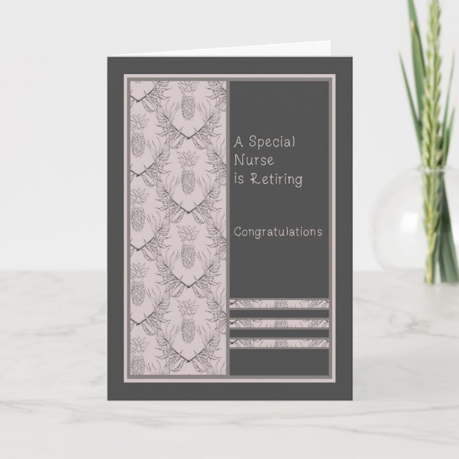 Retirement Card for a Special Nurse (Front)