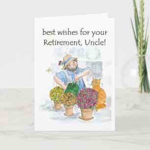 Retirement Card for an Uncle - Gardener