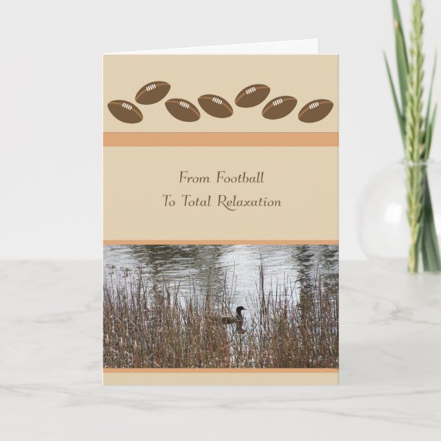 Retirement Card for Football Coach (Front)