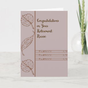 Retirement Card for Nurse