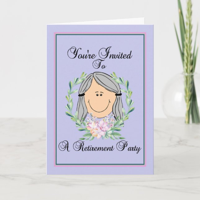 Retirement Card for Party, Female (Front)
