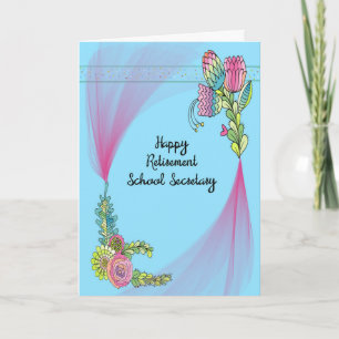 Retirement Card for School Secretary
