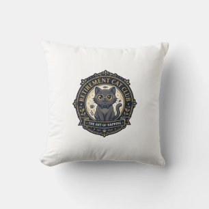 Retirement Cat Cat Dad Gift Idea - Retirement Cat Cushion