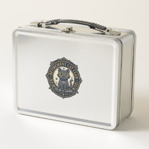 Retirement Cat Cat Dad Gift Idea - Retirement Cat Metal Lunch Box