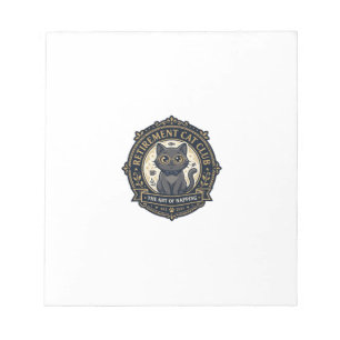 Retirement Cat Cat Dad Gift Idea - Retirement Cat Notepad