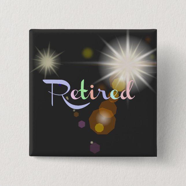 Retirement Celebration 15 Cm Square Badge (Front)