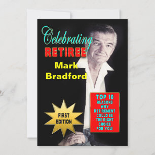 RETIREMENT CELEBRATION INVITATION - MAGAZINE COVER