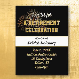 Retirement Celebration Party Invite Postcard