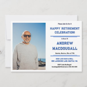 Retirement Celebration Party Photo Invitation