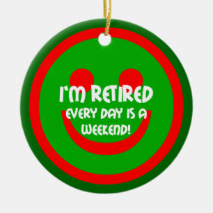 retirement ceramic tree decoration