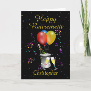 Retirement Champagne Celebration Card