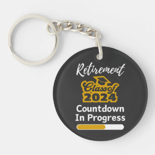Retirement Class Of 2024 Countdown In Progress Key Ring