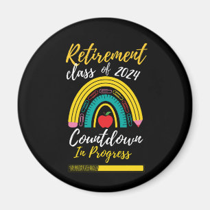 Retirement Class Of 2024 Countdown In Progress Magnet
