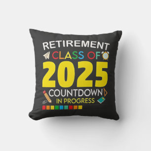 Retirement Class of 2025 Countdown in Process Cushion