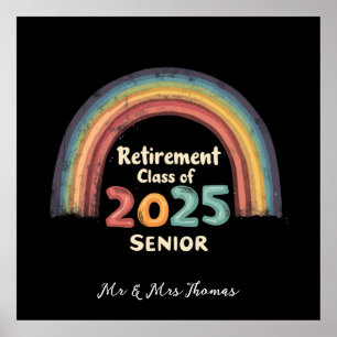 Retirement Class of 2025 Senior Milestone Moment Poster