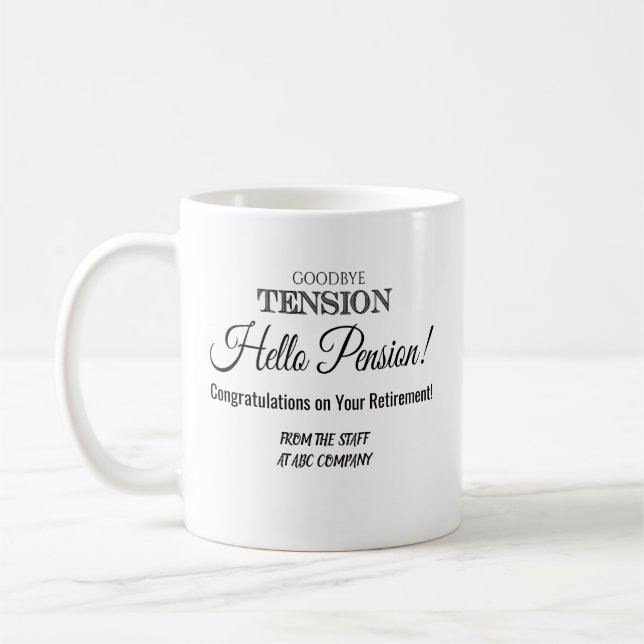 Retirement Coffee Mug (Left)