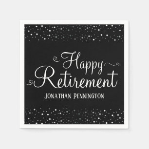 Retirement Confetti Napkin
