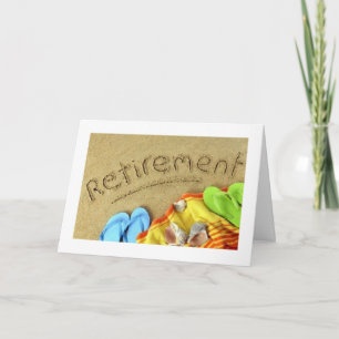 RETIREMENT CONGRATULATIONS BEACH STYLE CARD